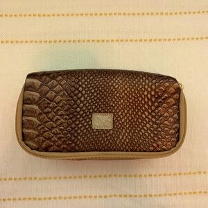 Bronze leather multipurpose bag - great for travel or organizer
